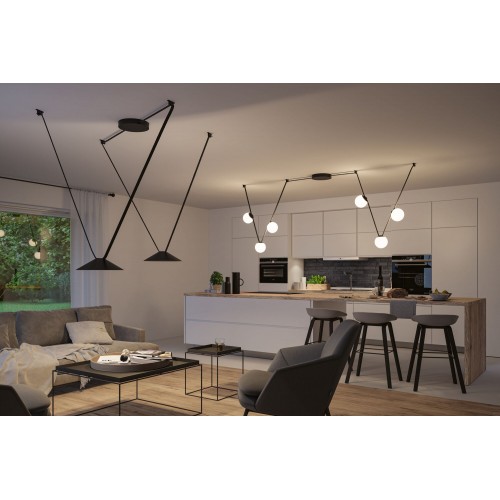 Світильник ULine CONE LED 12W 560lm 3000K 350mm IP20 48V чорний / алюмінієвий фото 7