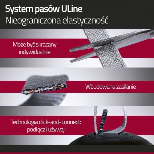 Струмопровідна стрічка ULine 10 м IP20 48V помаранчева тканина/мідь фото 2