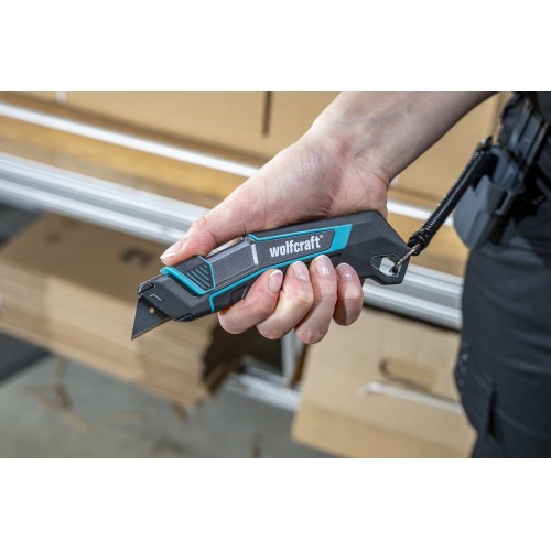 Ніж у футлярі з трапецієподібним лезом PRO SAFETY wolfcraft фото 6