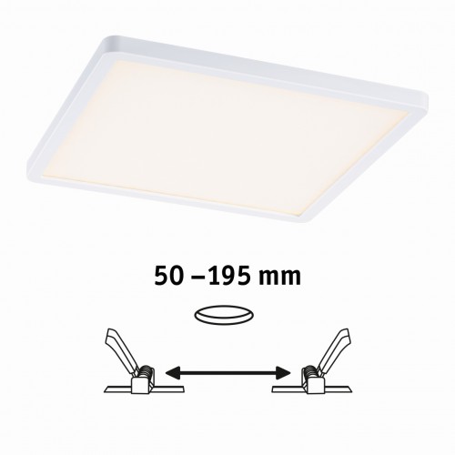 Стельовий світильник VariFit AREO LED DIM 16W 1400lm 3000K 230x230mm IP44 230V матовий білий / пластик фото 5