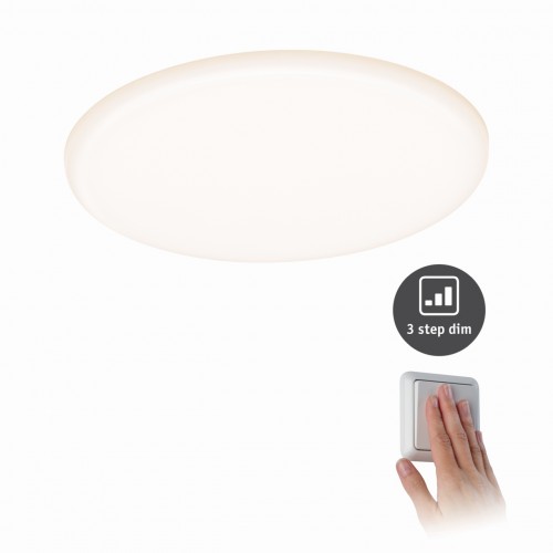 Світлодіодна панель Veluna VariFit IP44 17W 3000K 3-ступінчаста з регульованою яскравістю 185 мм, пластик - фото 3