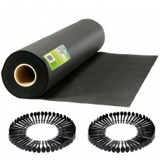 Садовий агротекстиль 1 м х 50 м + 50 штифтів Plonos - чорний