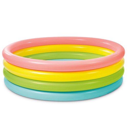 Надувний басейн Rainbow 4 кільця 168 x 46 см INTEX 56441 фото 1