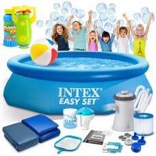 Садовий розширювальний басейн 305 x 76 см 16 в 1 INTEX 28122 + машина для бульбашок БЕЗКОШТОВНО