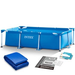 Каркасний садовий басейн 220 x 150 x 60 см 2 в 1 INTEX 28270