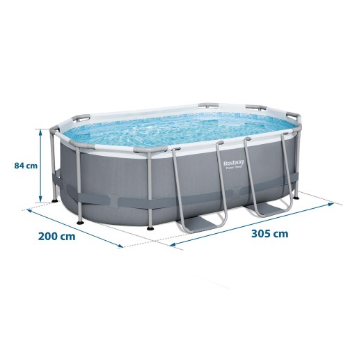 Каркасний садовий басейн 305 x 200 x 84 см 10 в 1 Bestway 5614A - фото 8