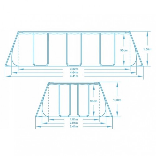 Каркасний садовий басейн 404 x 201 x 100 см 11 в 1 Bestway 56441 фото 3