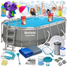 Каркасний садовий басейн 427 x 250 x 100 см 18 в 1 Bestway 56620