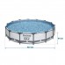 Каркасний садовий басейн 427 x 84 см 10 в 1 Bestway 56595 - фото 7