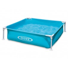 Міні-каркасний басейн для дітей бірюзовий 122 x 122 x 30 см INTEX 57173