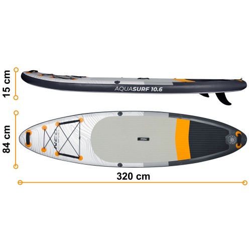 Дошка для аквасерфінгу 320 x 84 x 15 см Neo-Sport 170201 - фото 4