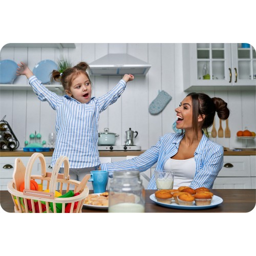 Дерев'яний кошик для фруктів для нарізання, 9 предметів RK-870 Ricokids - фото 9