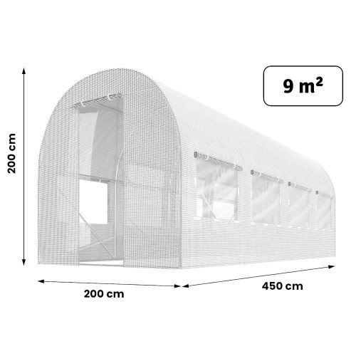 Фольга для садового тунелю 2x4,5 м (9 м2) біла Plonos фото 4