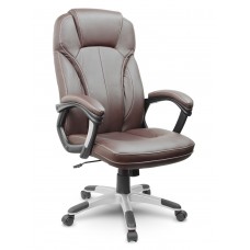 Офісне крісло Sofotel EG-222 коричневого кольору зі шкіри