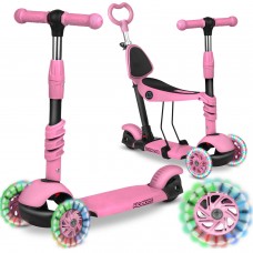 Самокат Ricokids Todi 3-колісний - рожевий