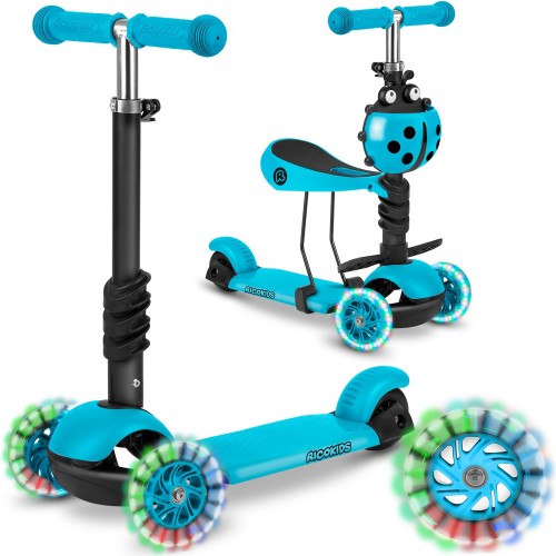 Самокат Ricokids Buggy 3-колісний - бірюзовий