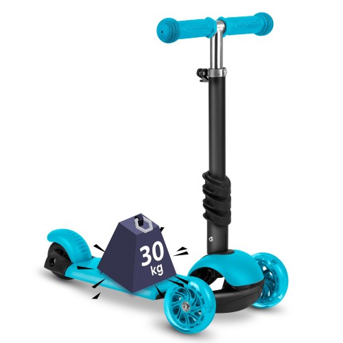 Самокат Ricokids Buggy 3-колісний - бірюзовий - фото 10