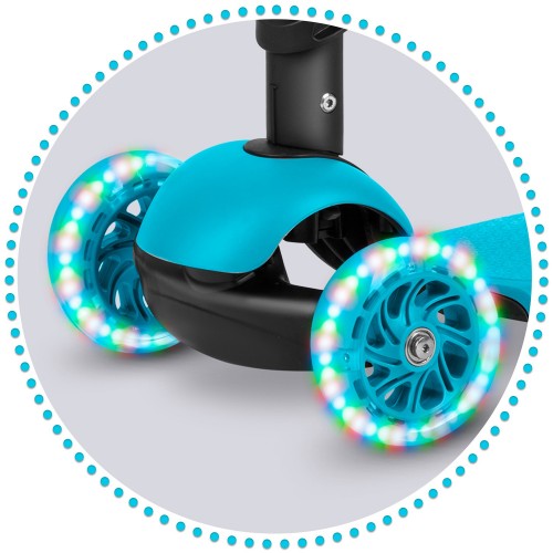 Самокат Ricokids Buggy 3-колісний - бірюзовий - фото 14