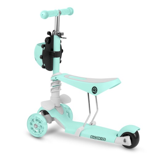 Самокат Ricokids Buggy 3-колісний - М'ятний - фото 5