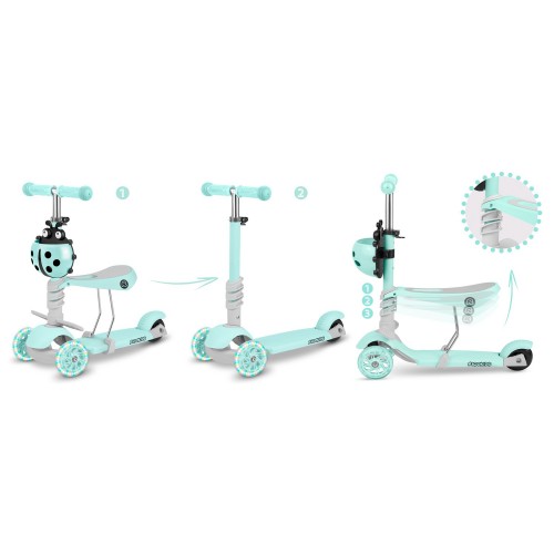 Самокат Ricokids Buggy 3-колісний - М'ятний - фото 13