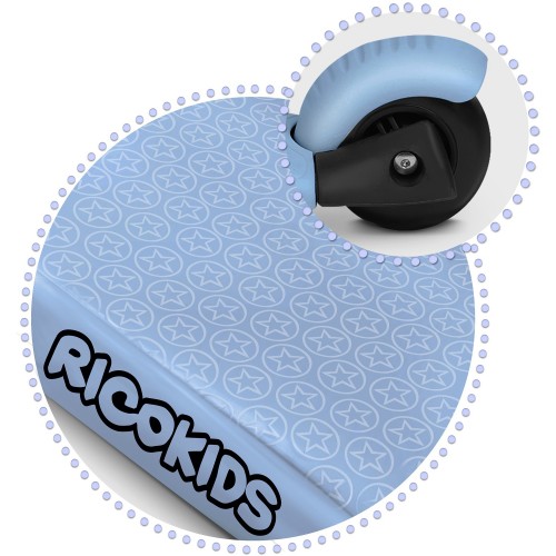 Самокат Ricokids Todi на 3 колеса - синьо-сірий - фото 9
