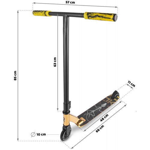 Самокат для трюків SOKE EVO street gold - фото 8