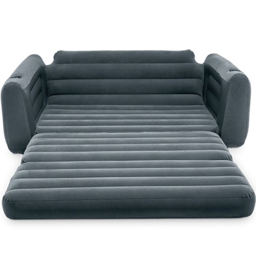 Диван 2в1 з оксамитовим матрацом + насос INTEX 66552-66640 фото 1
