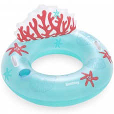 Плавальний круг зі спинкою Coral Bliss 107 x 113 см Bestway 43730