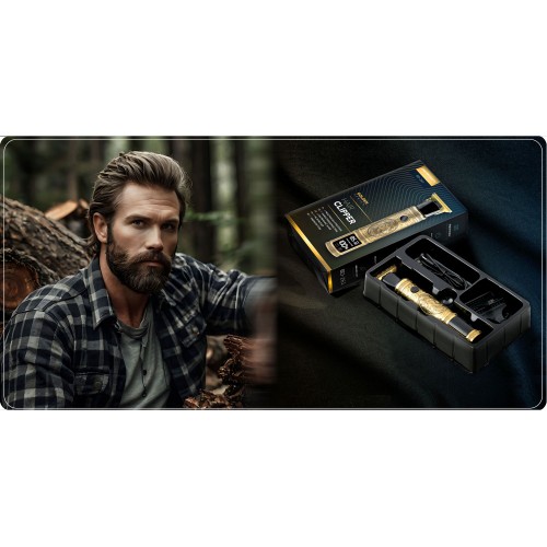 Машинка для стрижки волосся Berdsen BD-261 Gold Lion - фото 11