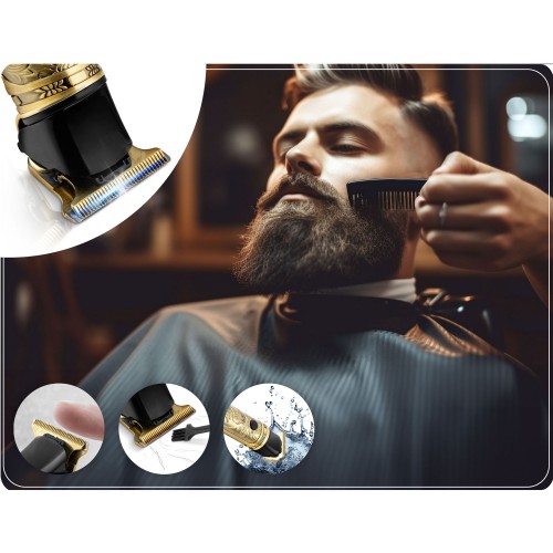 Машинка для стрижки волосся Berdsen BD-261 Gold Barber - фото 8