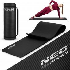Товстий килимок для вправ 183 x 60 см Neo-Sport - 192300 чорний