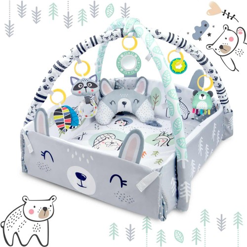 Інтерактивний навчальний килимок 110 x 100 см Кролик Ricokids - фото 5