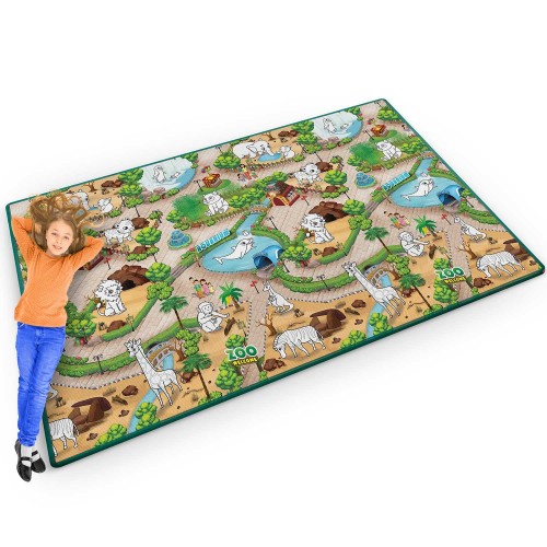 Килимок з пінопласту для розфарбовування, згорнутий 200 x 120 x 0,3 см Ricokids RK-343  фото 