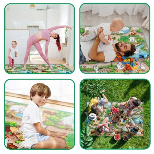 Килимок з пінопласту для розфарбовування, згорнутий 200 x 120 x 0,3 см Ricokids RK-343 фото 10