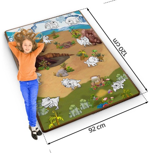 Килимок з пінопласту для розфарбовування, згорнутий, 120 x 90 x 0,3 см Ricokids RK-344 фото 5