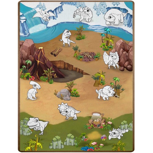Килимок з пінопласту для розфарбовування, згорнутий, 120 x 90 x 0,3 см Ricokids RK-344 фото 1