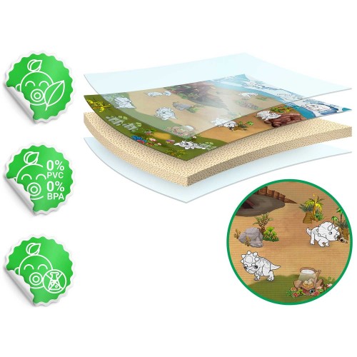 Килимок з пінопласту для розфарбовування, згорнутий, 120 x 90 x 0,3 см Ricokids RK-344 фото 10