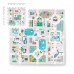 Килимок-пазл з пінопласту 120x120 см + фігурки з пінопласту Nukido Town
