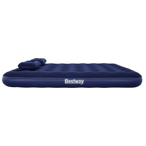 Надувний матрац 203x152x22 см з поршневим насосом Bestway 67374 - фото 2