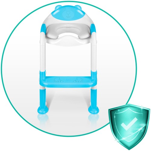 Чохол для унітазу Ricokids 729200 у формі ведмедика з драбинкою, синій - фото 7