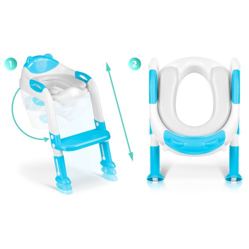 Чохол для унітазу Ricokids 729200 у формі ведмедика з драбинкою, синій - фото 9
