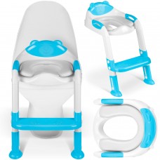 Чохол для унітазу Ricokids 729200 у формі ведмедика з драбинкою, синій