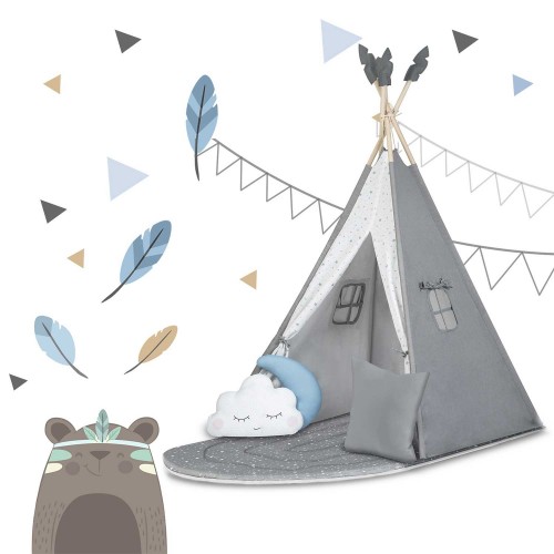 NK-406 Намет Nukido tipi для дітей - сірий - фото 11