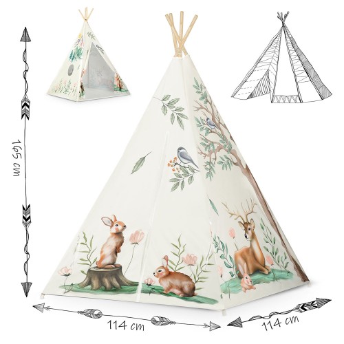 Дитячий намет Nukido tipi - бежевий - фото 5