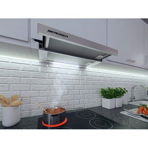 Телескопічна витяжка Berdsen BE-60-LW 60 см INOX фото 5
