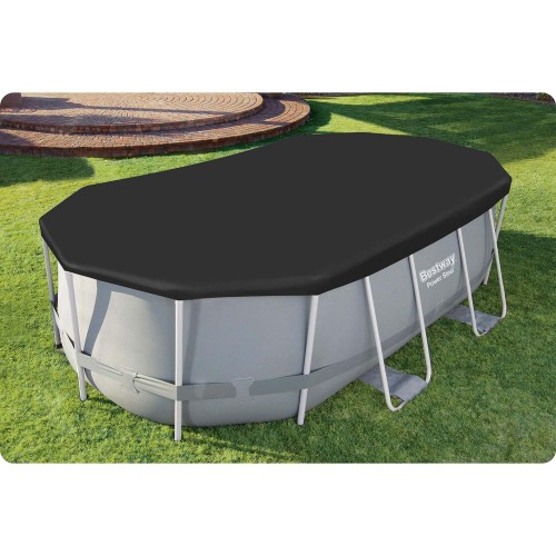 Чохол для овального каркасного басейну 427 x 250 x 100 см Bestway 58425 - фото 2
