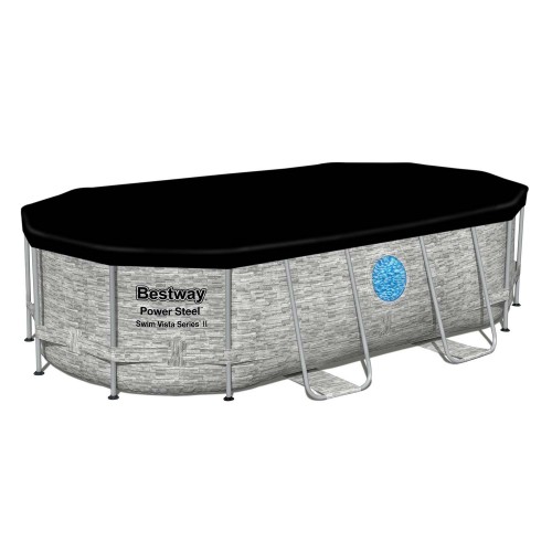 Чохол для овального каркасного басейну 427 x 250 x 100 см Bestway 58425 - фото 3