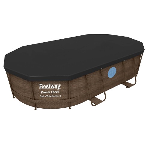 Чохол для овального каркасного басейну 427 x 250 x 100 см Bestway 58425 - фото 4
