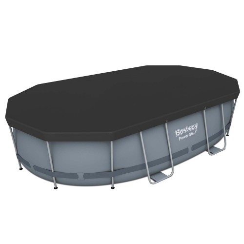 Чохол для овального каркасного басейну 427 x 250 x 100 см Bestway 58425 - фото 6