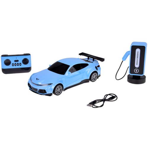 Автомобіль + зарядна станція Електрокар кольорові фари RC0687 фото 1